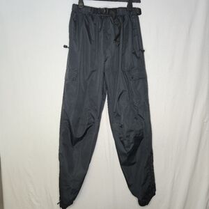 Wetskins Men's Long Lined Zipper And Velcro Cuffed Black Rain Pants Size M